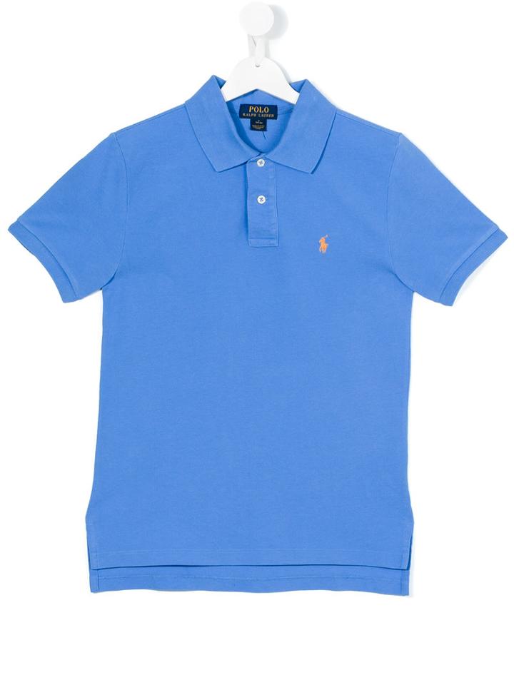 Ralph Lauren Kids - Logo Polo Shirt - Kids - Cotton - 16 Yrs, Blue