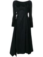 Yohji Yamamoto Zig Zag Asymmetric Dress - Black