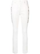 Ermanno Ermanno Embroidered Skinny Jeans - White