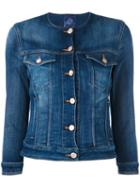 Jacob Cohen - Buttoned Denim Jacket - Women - Cotton/elastodiene/spandex/elastane - S, Blue, Cotton/elastodiene/spandex/elastane