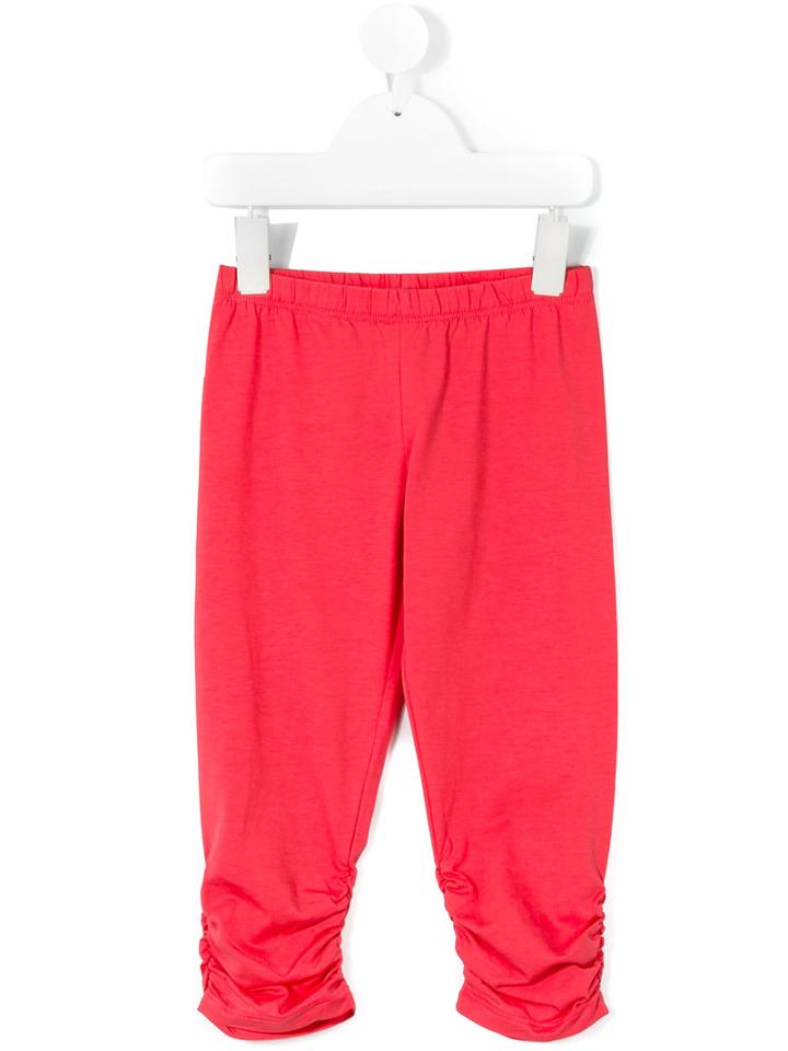 Miss Blumarine - Ruched Leg Leggings - Kids - Cotton/spandex/elastane - 9 Yrs, Pink/purple
