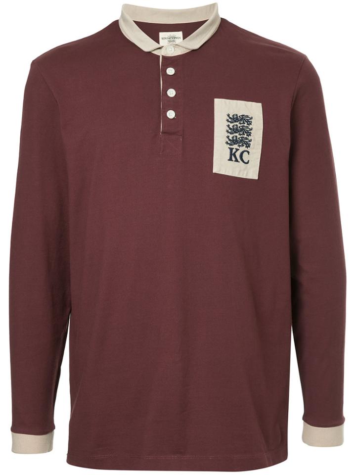 Kent & Curwen Long-sleeve Logo Polo Top - Red