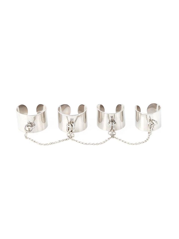 Maison Margiela Set Of Four Rings, Women's