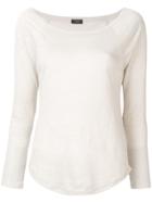Joseph Boat Neck Knitted Top - Neutrals