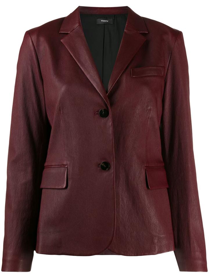 Theory Single-breasted Blazer - Red