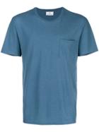 Ami Paris T-shirt With Chest Pocket - Blue