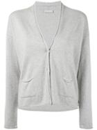 Le Tricot Perugia - Knitted Cardigan - Women - Cotton/polyamide/polyester/viscose - Xl, Grey, Cotton/polyamide/polyester/viscose