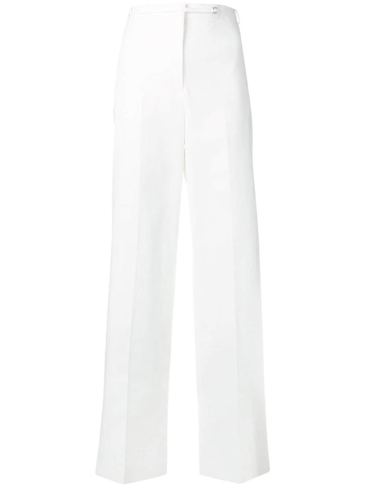 Jil Sander High-rise Wide-leg Trousers - White