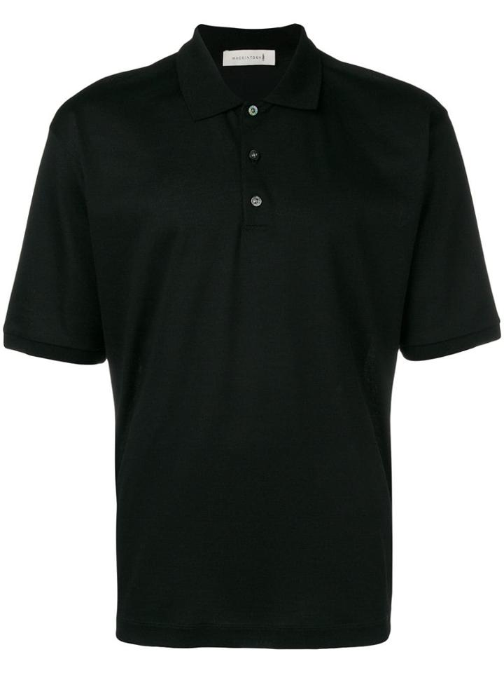 Mackintosh Black Cotton Polo Shirt Gcs-027