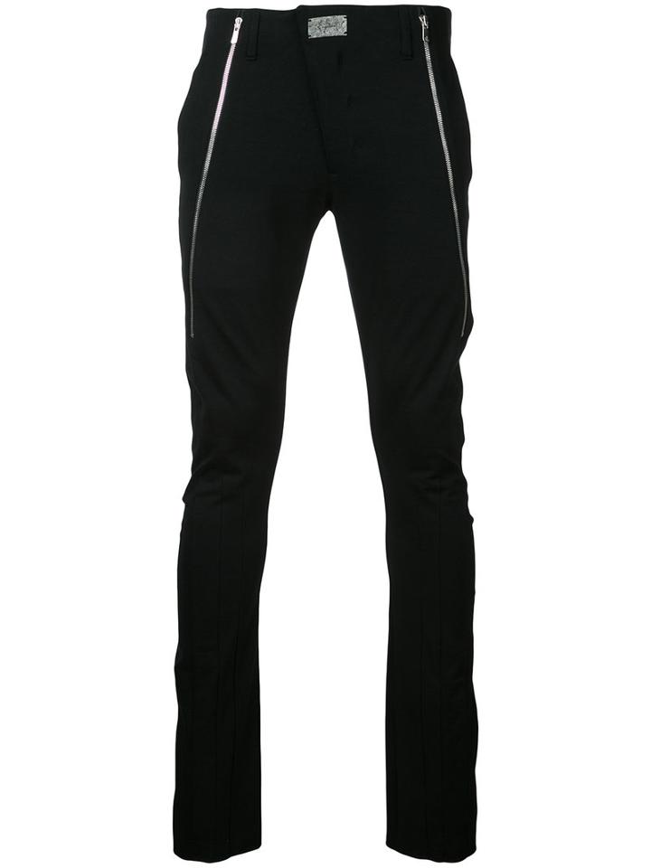 Fagassent - Waistless Super Skinny Trousers - Men - Cotton - 3, Black, Cotton
