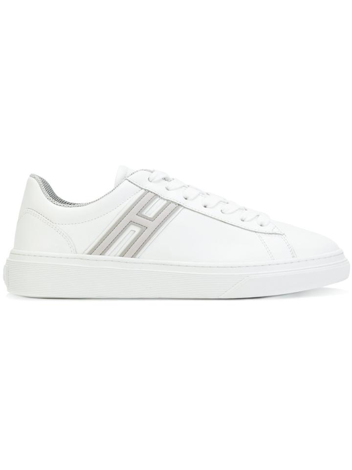 Hogan Flock Sneakers - White