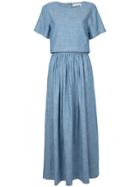 Chloé Chambray Dual Midi-dress - Blue
