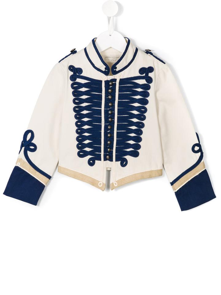 Stella Mccartney Kids Military Jacket, Toddler Girl's, Size: 5 Yrs, Nude/neutrals