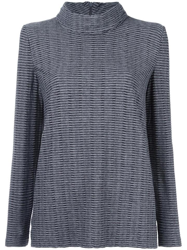 Armani Collezioni Roll Neck Jumper, Women's, Size: 42, Grey, Polyamide/spandex/elastane/viscose/wool