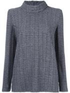 Armani Collezioni Roll Neck Jumper, Women's, Size: 42, Grey, Polyamide/spandex/elastane/viscose/wool