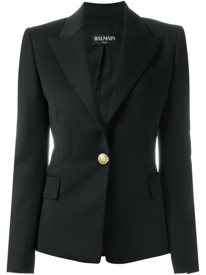 Balmain Fitted Blazer - Black