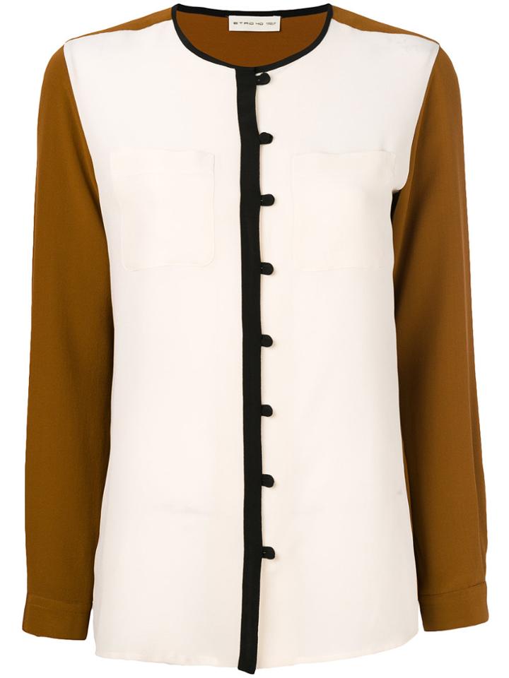 Etro Placket Buttoned Blouse - Brown