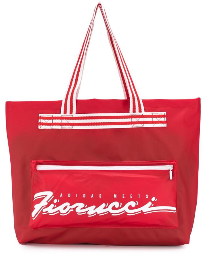 Adidas Striped Trim Shopper Tote - Red