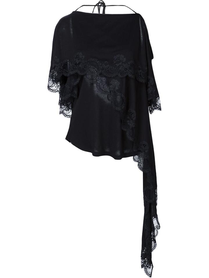 Givenchy Lace Detail Layered Blouse - Black