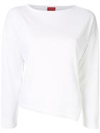 Des Prés Asymmetric Hem Jumper - White