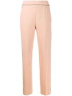 Etro Contrast Piping Straight Leg Trousers - Pink