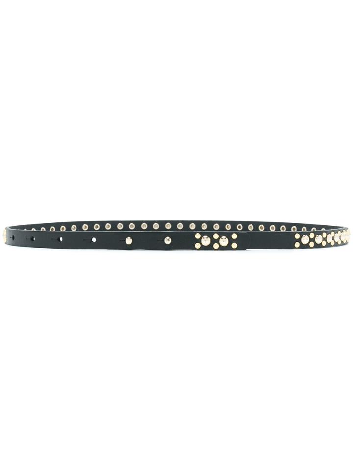 Dorothee Schumacher Studded Skinny Belt - Black