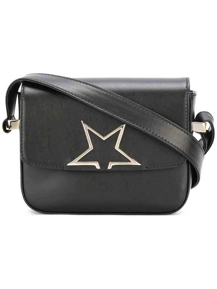 Golden Goose Deluxe Brand Vedette Shoulder Bag, Black, Calf Leather