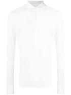 Ermenegildo Zegna Longsleeved Polo Shirt - White