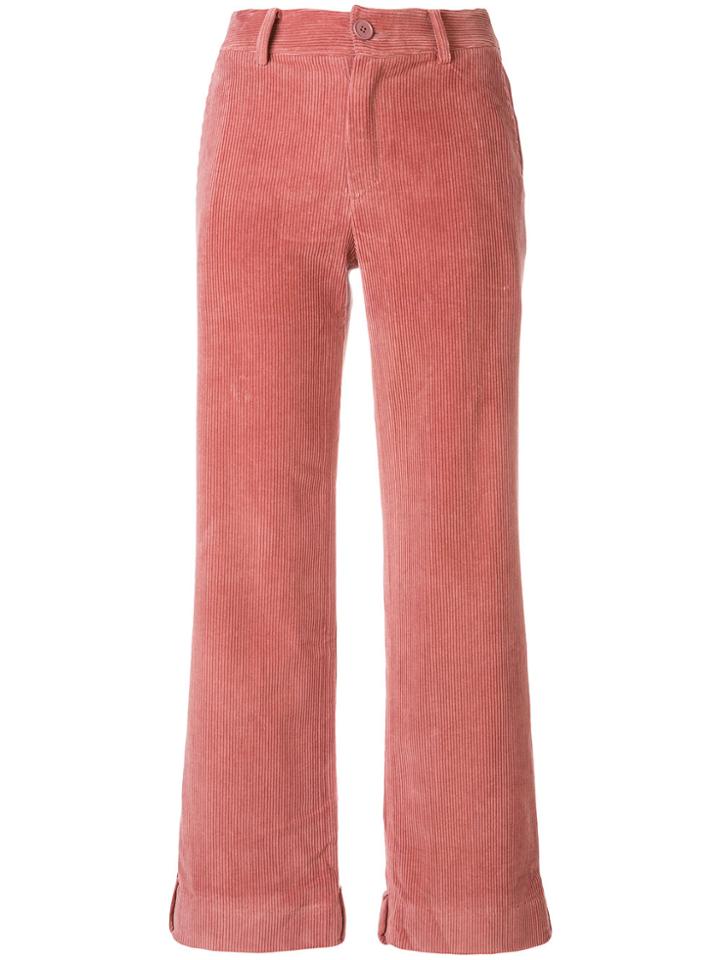 Ader High Waisted Trousers - Pink & Purple