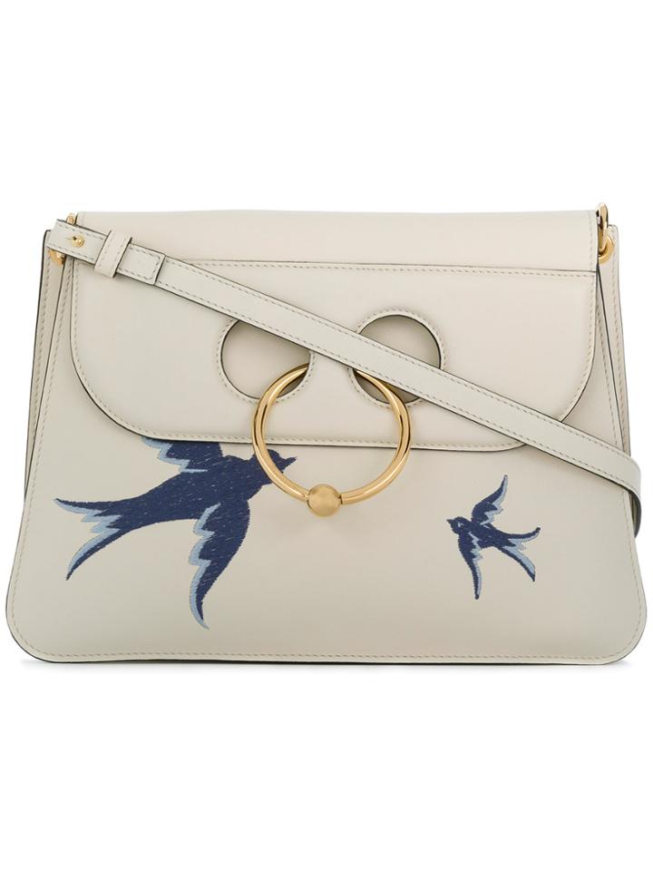 Jw Anderson Embroidered Medium Pierce Bag - Nude & Neutrals
