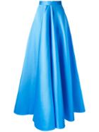 Maison Rabih Kayrouz Pleated Skirt, Size: 38, Blue, Polyester/silk