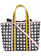 Pierre Hardy Checkered Tote Bag With Removable Compartment -
