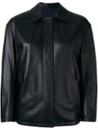 Jil Sander Reversible Leather Jacket, Women's, Size: 36, Black, Lamb Skin/polyamide/polyester