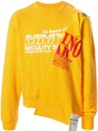 Maison Mihara Yasuhiro Asymmetric Loose-fit Sweatshirt - Yellow