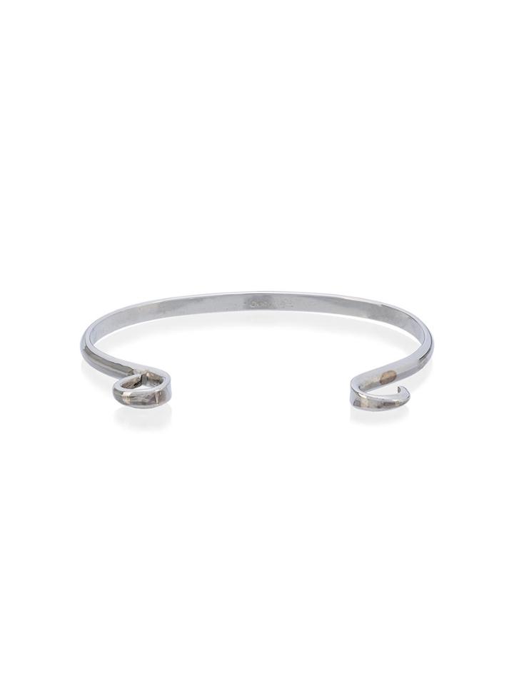 Marla Aaron Plain Looped Cuff Bracelet - Metallic