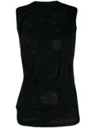 Rick Owens Cut Out T-shirt - Black