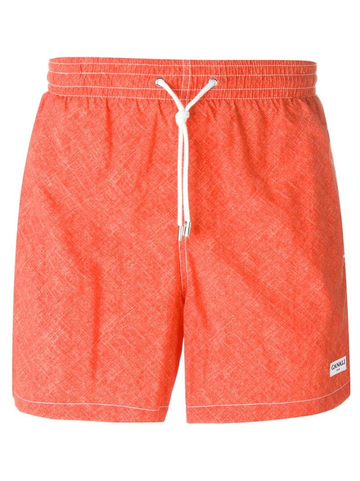 Canali Swim Shorts, Men's, Size: Xxl, Red, Nylon