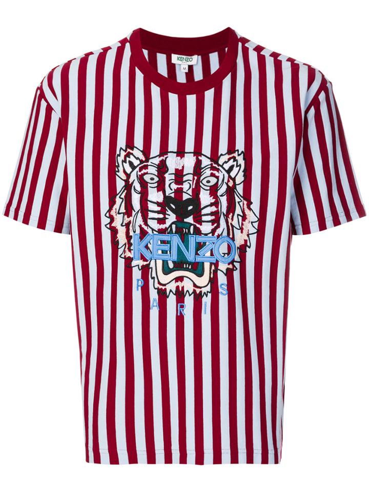 Kenzo Striped Tiger T-shirt - Blue