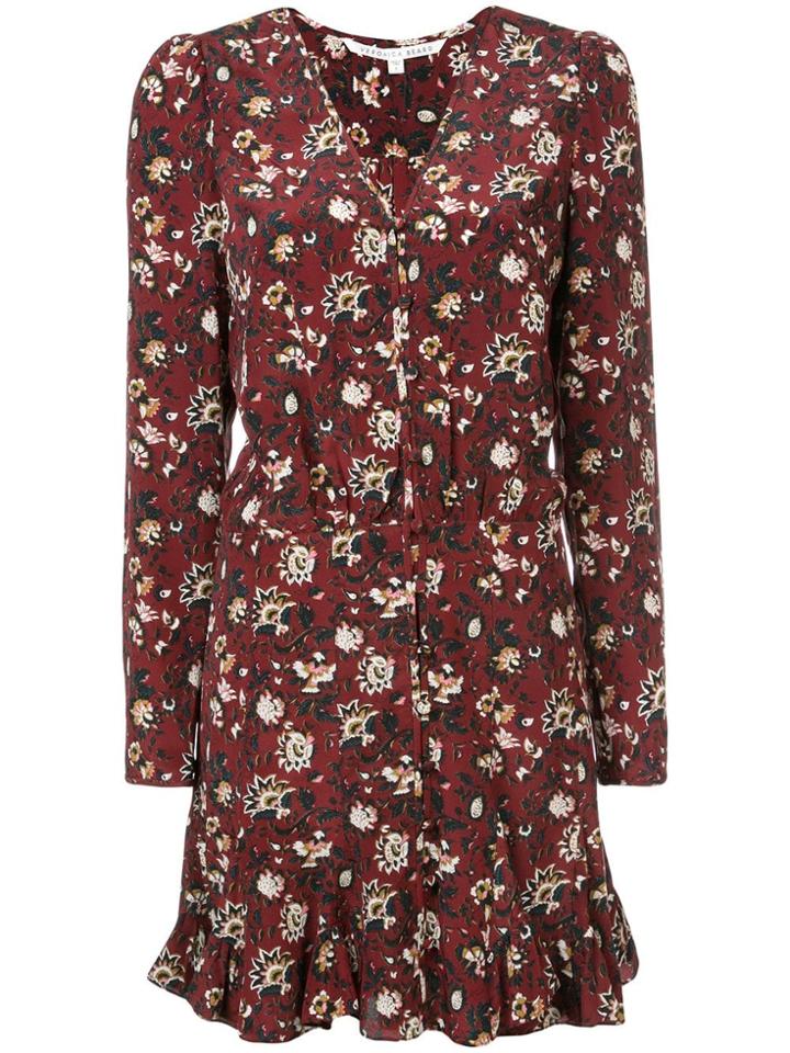 Veronica Beard Floral Dress - Red