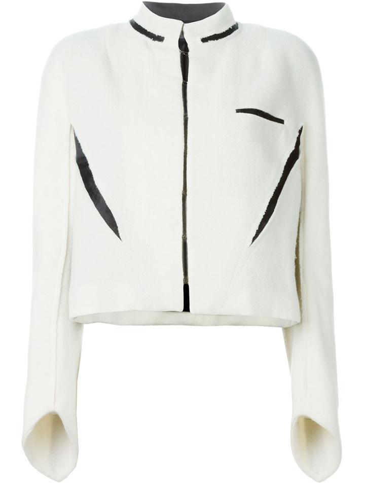 Haider Ackermann Contrasting Slits Fitted Jacket