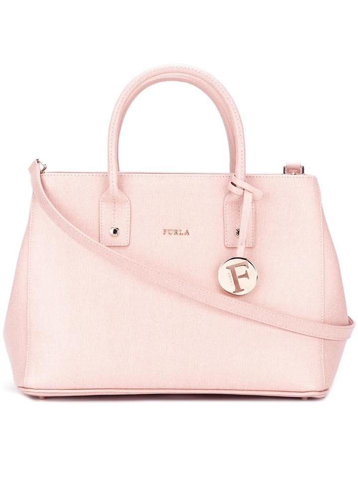 Furla Double Handles Tote, Women's, Pink/purple, Leather
