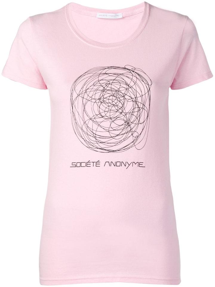 Société Anonyme Scribble T-shirt - Pink