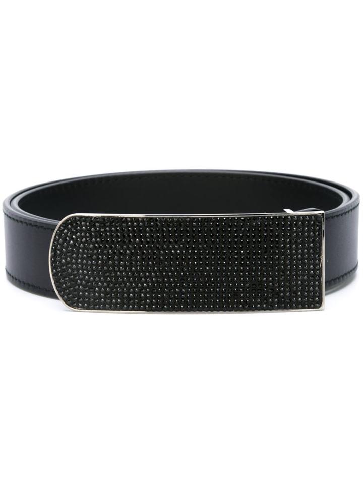 Giuseppe Zanotti Design Stud Embellished Belt, Men's, Size: 100, Black, Leather