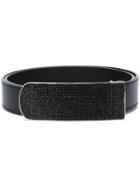 Giuseppe Zanotti Design Stud Embellished Belt, Men's, Size: 100, Black, Leather