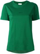 Dkny Printed Logo T-shirt, Women's, Size: Large, Green, Cotton