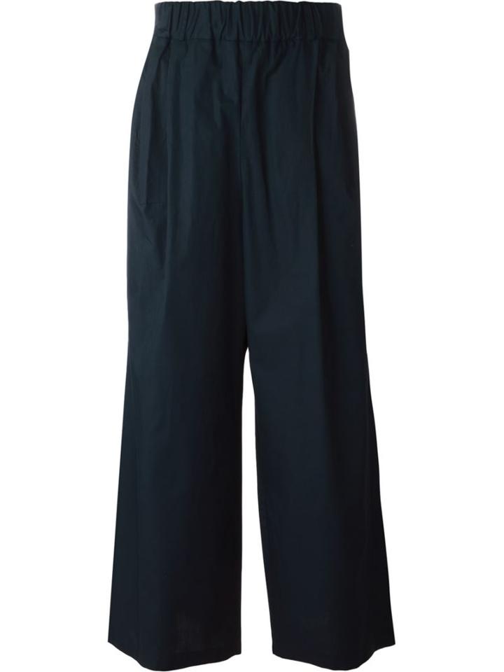 Lucio Vanotti Wide-leg Trousers, Men's, Size: 5, Blue, Cotton