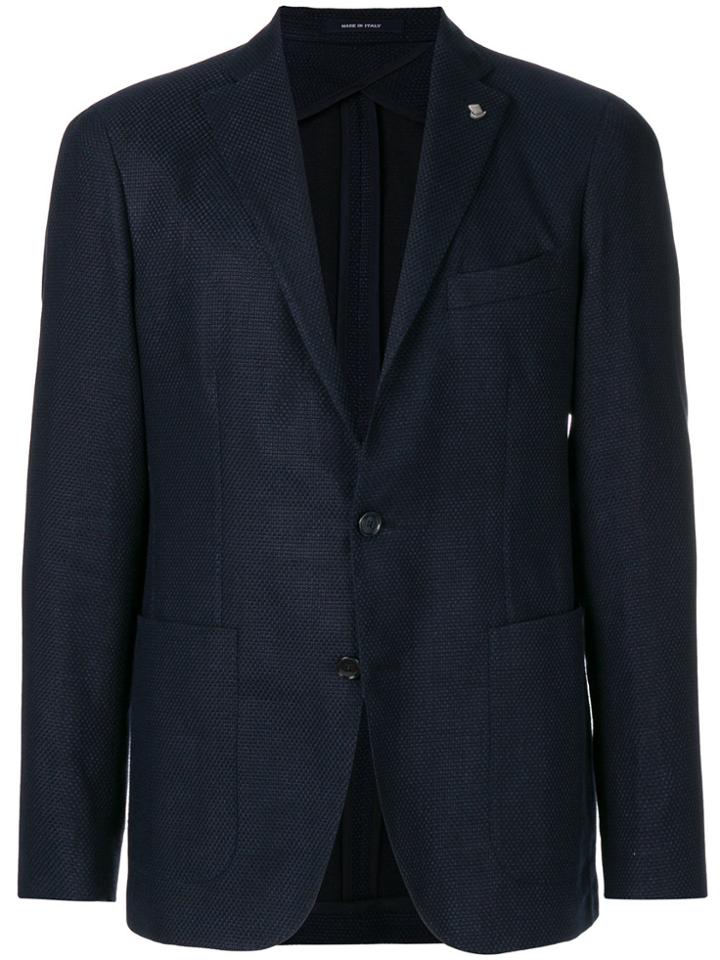 Tagliatore Knitted Blazer - Blue