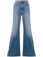 Alice+olivia Wide Leg Side-zip Jeans - Blue