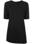 Klasica - 1/2 Sleeve T-shirt - Women - Cotton - 2, Black, Cotton