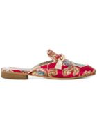 Tosca Blu Rose Embroidered Mules